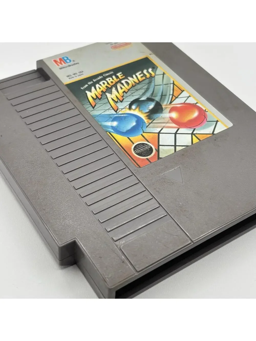 NES Marble Madness Game Cartridge Tested Working Nintendo 1989